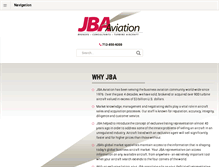 Tablet Screenshot of jba.aero